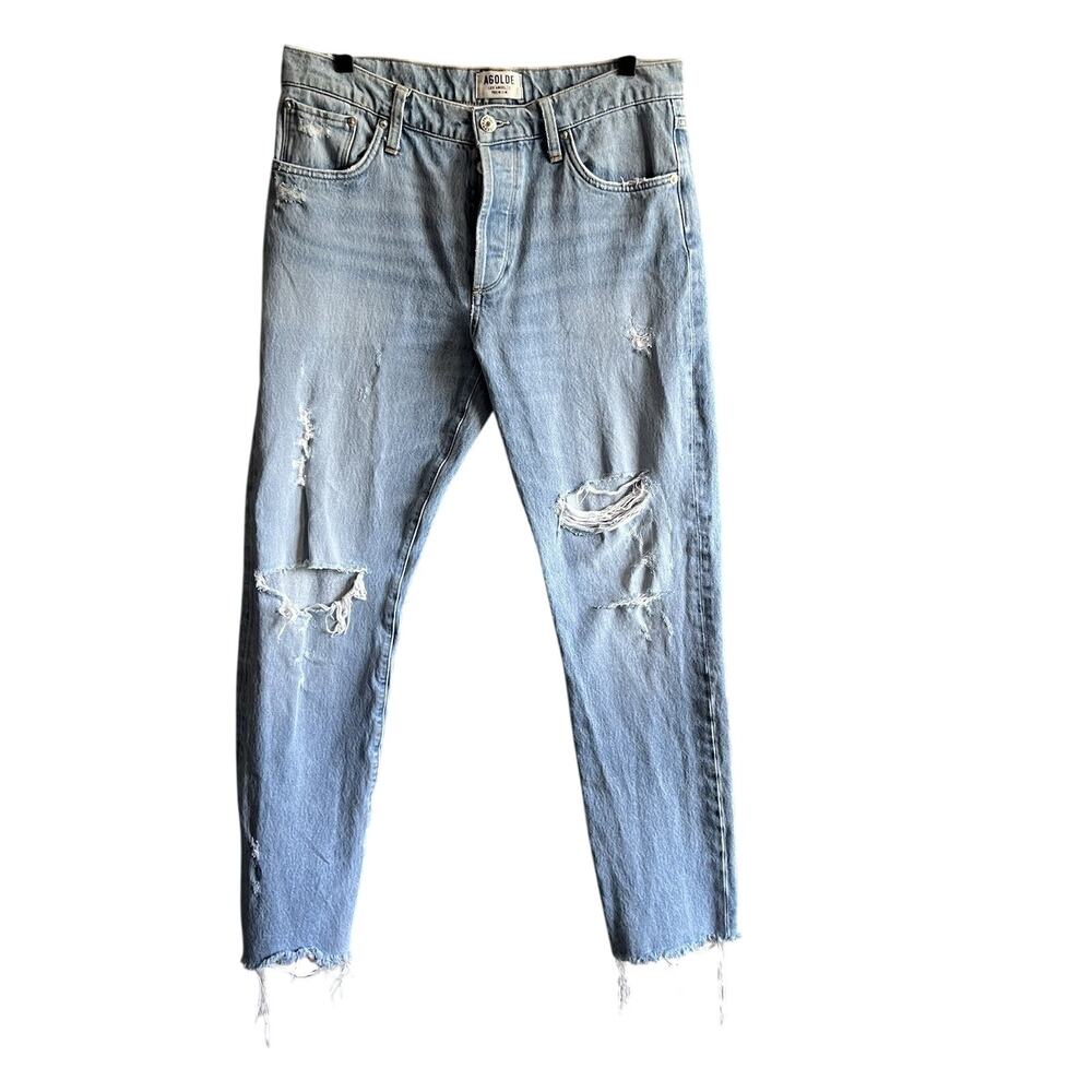 Agolde Women's Distressed Blue Jeans Size 32 Style # A615-813